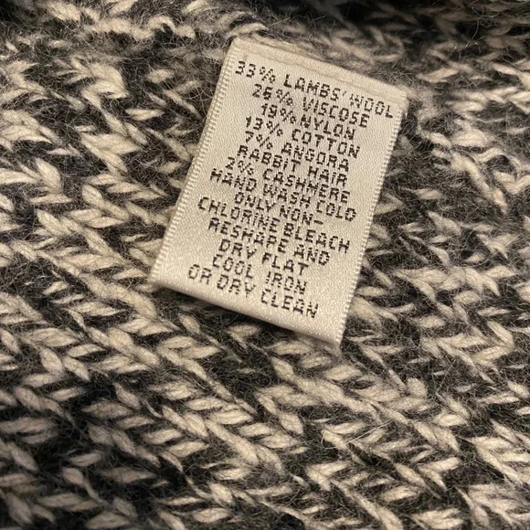 Talbots Wool Cashmere Rabbit Hair Blend Long Line Cardigan Sweater - Picture 5 of 8